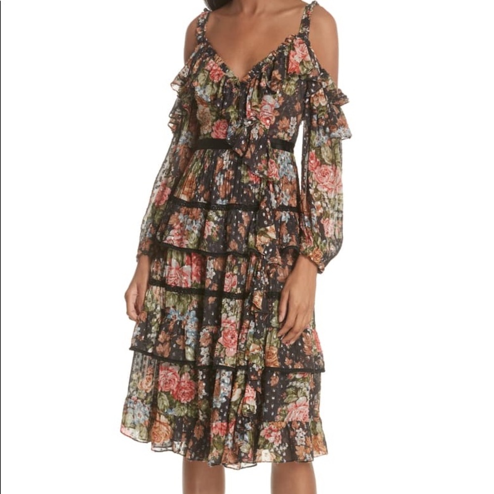 Needle & Thread Paradise Rose Shimmer Dress
